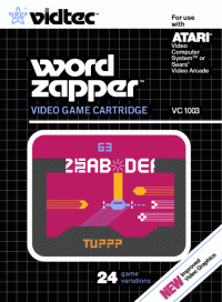 Word Zapper Atari 2600 US box art